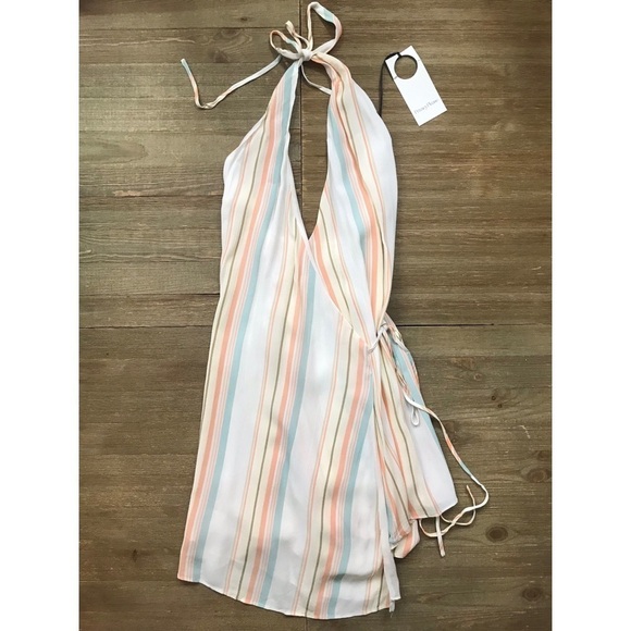 NWT Privacy Please Frida Striped Wrap Dress - Picture 4 of 9